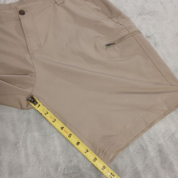 ZeroXposur Travel Series Shorts Mens 38 Beige Khaki Cargo Performance Stretch - Picture 7 of 8